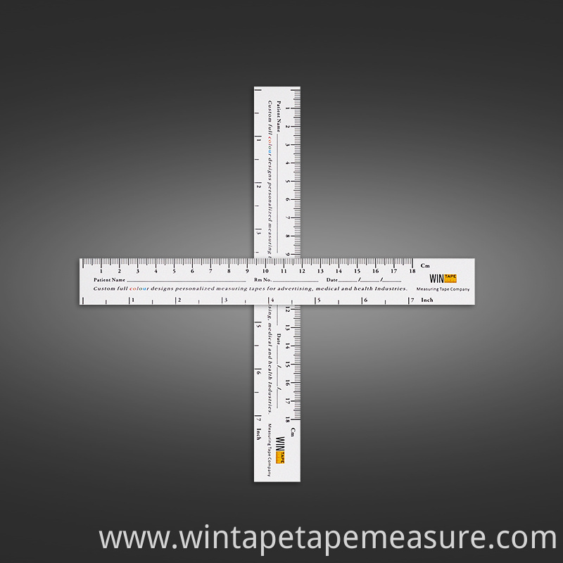 printable wound measuring ruler 18cm custom paper tape measure